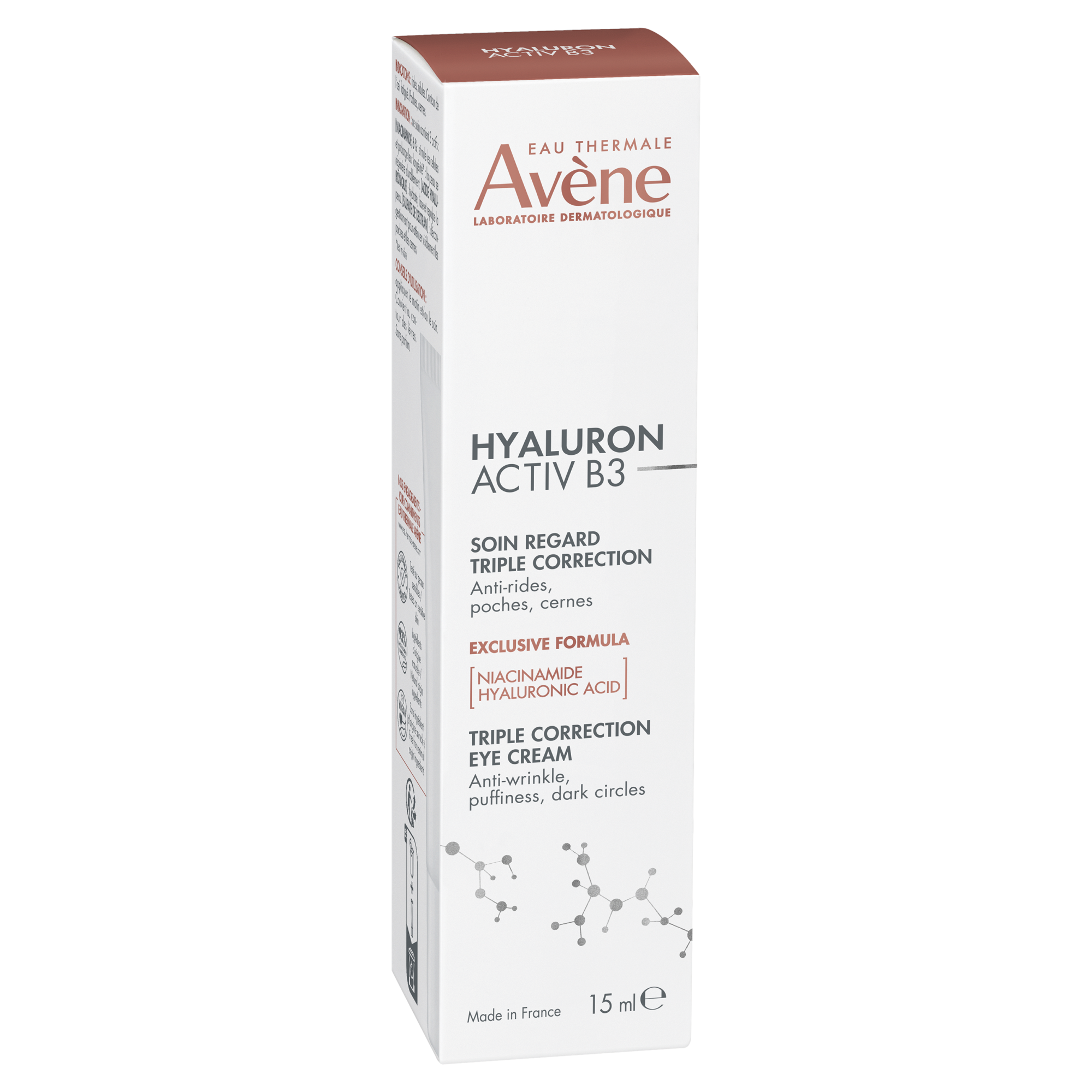 Avene Hyaluron Activ B3, krem pod oczy o potrójnym działaniu korygującym, 15 ml zdjęcie