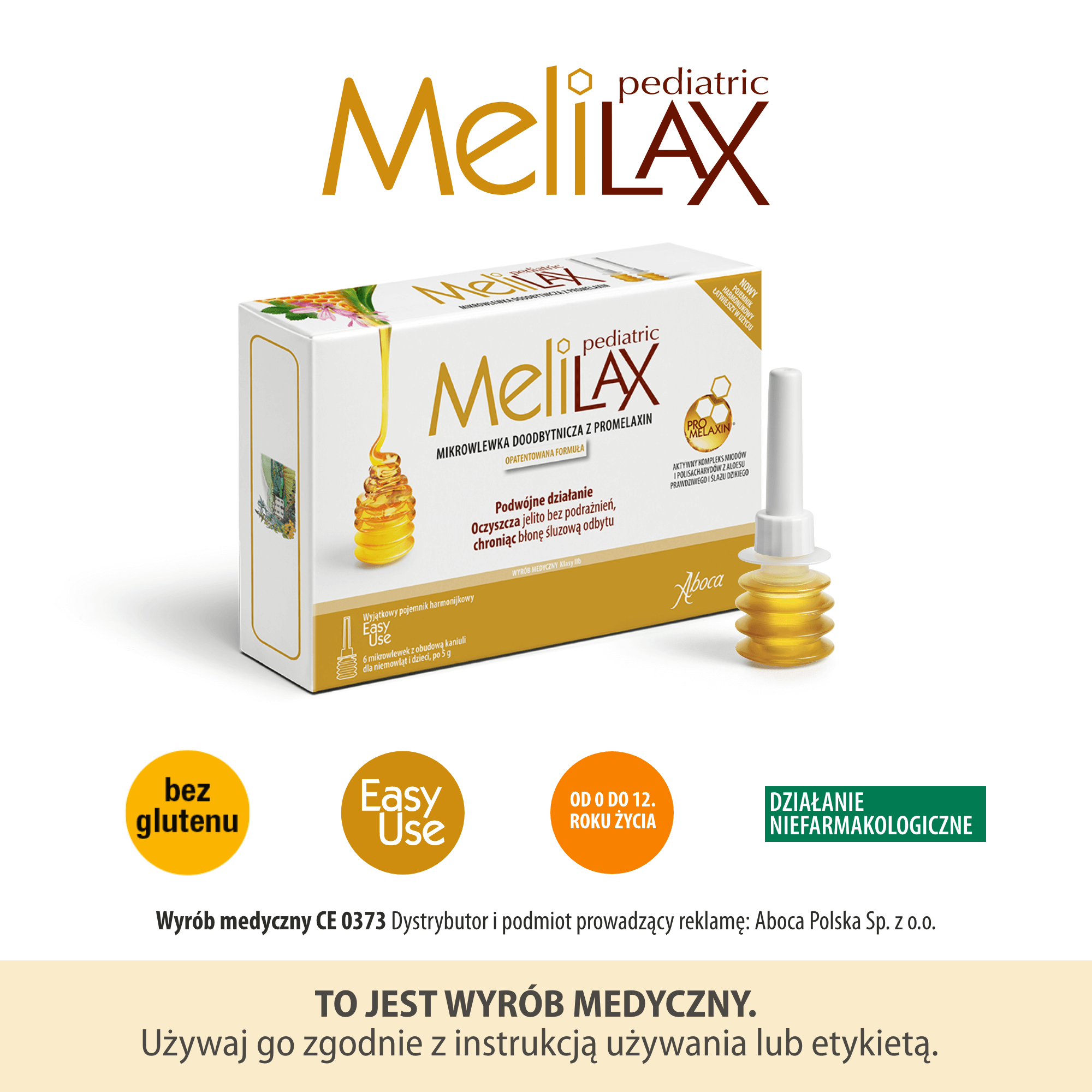 Melilax Pediatric mikrowlewka dla dzieci 6 sztuk
