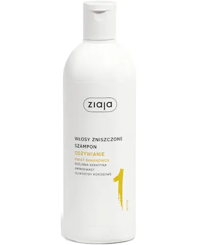 Ziaja Odżywianie Kwiat Bananowca, szampon włosy zniszczone, 400 ml zdjęcie