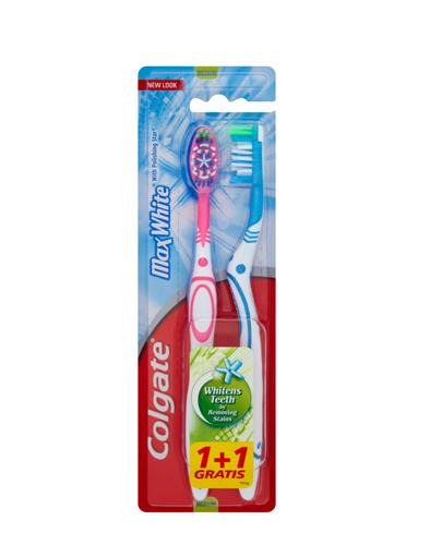 COLGATE MAXWHITE MEDIUM Szczoteczka do zębów - 2 szt.  zdjęcie