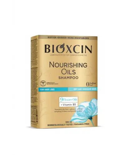 Bioxcin, Szampon do włosów suchych i zniszczonych z olejkami odżywczymi, przeciw wypadaniu włosów, 300 ml zdjęcie