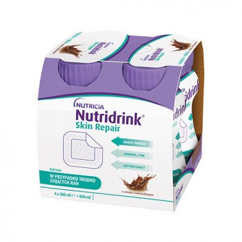 Nutridrink Skin Repair o smaku czekoladowym 4 x 200 ml