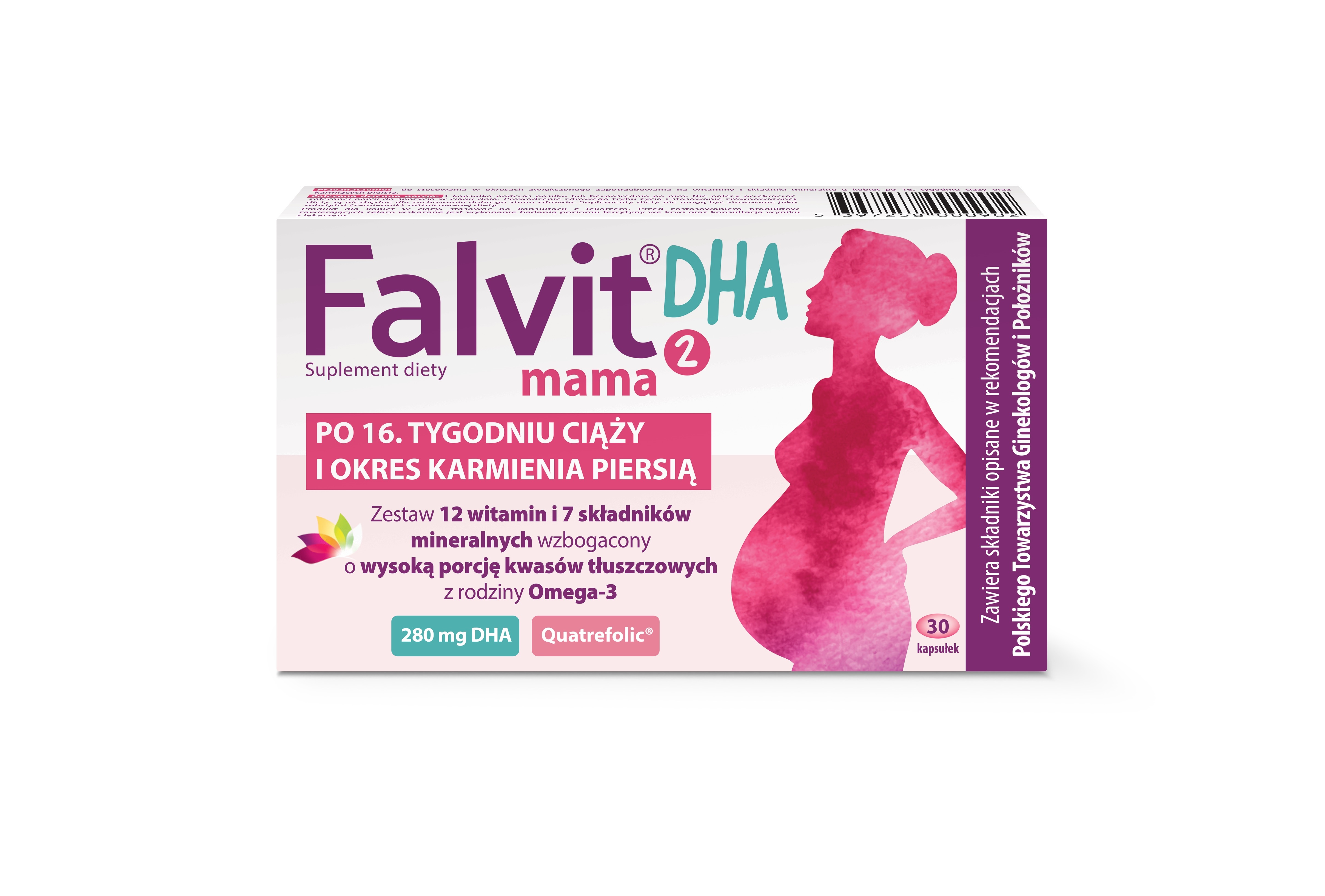 Falvit mama 2 DHA, kapsułki, 30 sztuk zdjęcie