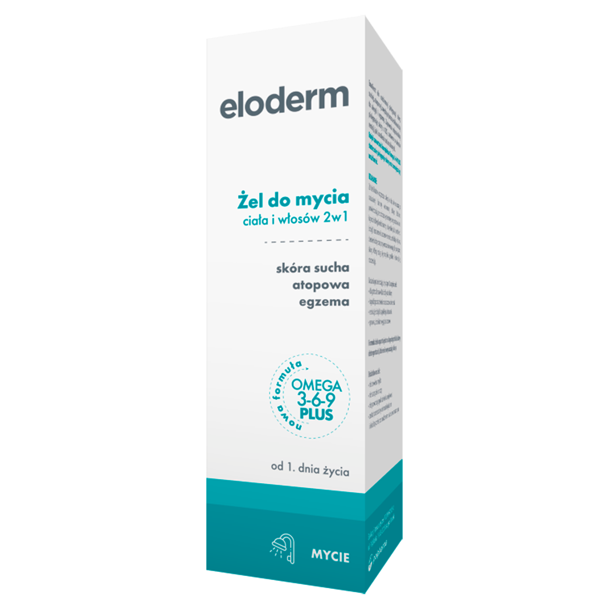 Eloderm żel do mycia ciała i włosów 2w1 200 ml zdjęcie