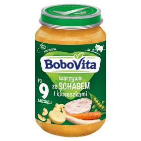 BoboVita Warzywa ze schabem i kluseczkami, 190 g zdjęcie