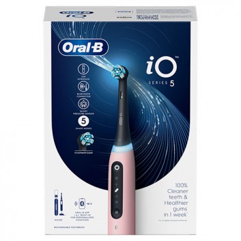 Oral-B iO 5 Różowa Szczoteczka elektryczna, 1 sztuka