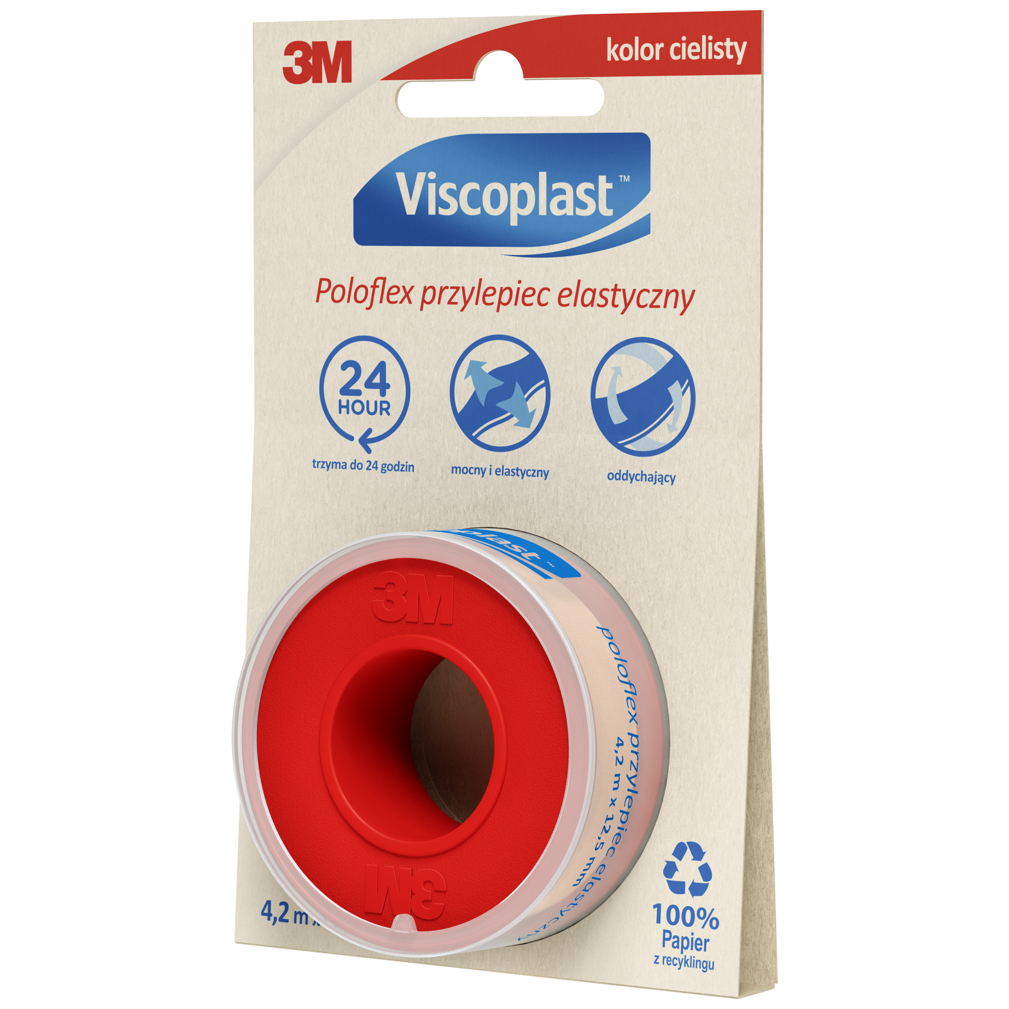 Viscoplast Poloflex przylepiec elastyczny 4,2 m x 12,5 mm 1 sztuka