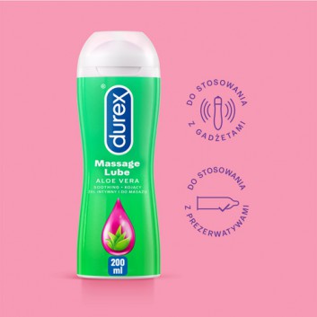 Durex Aloe Vera żel intymny i do masażu 2w1 200 ml