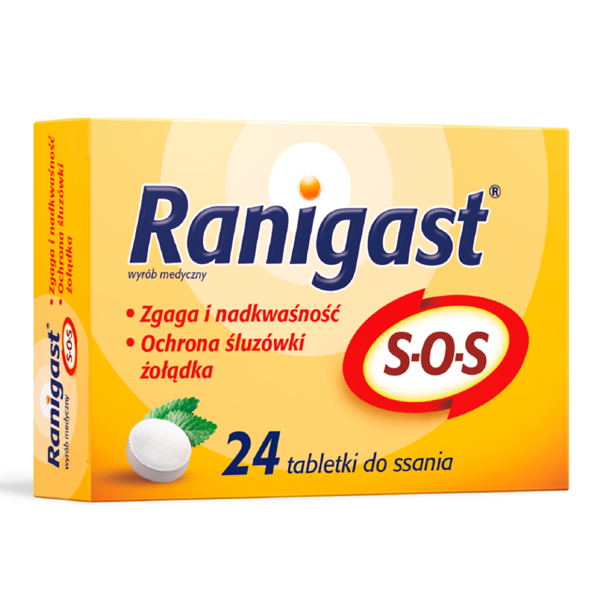 Ranigast S-O-S, 24 tabletki