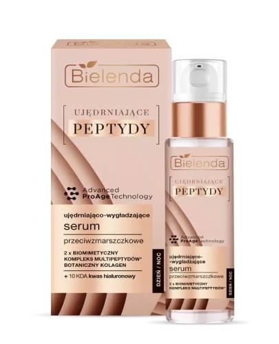 Bielenda Ujędrniające Peptydy, Serum ujędrniająco-wygładzające przeciwzmarszczkowe dzień/noc, 30 ml zdjęcie