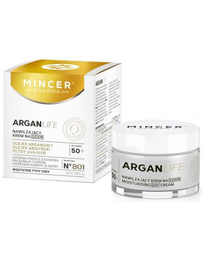 Mincer Pharma Argan Life N°801 Nawilżający krem na dzień 50+ - 50 ml - cena, opinie, wskazania zdjęcie