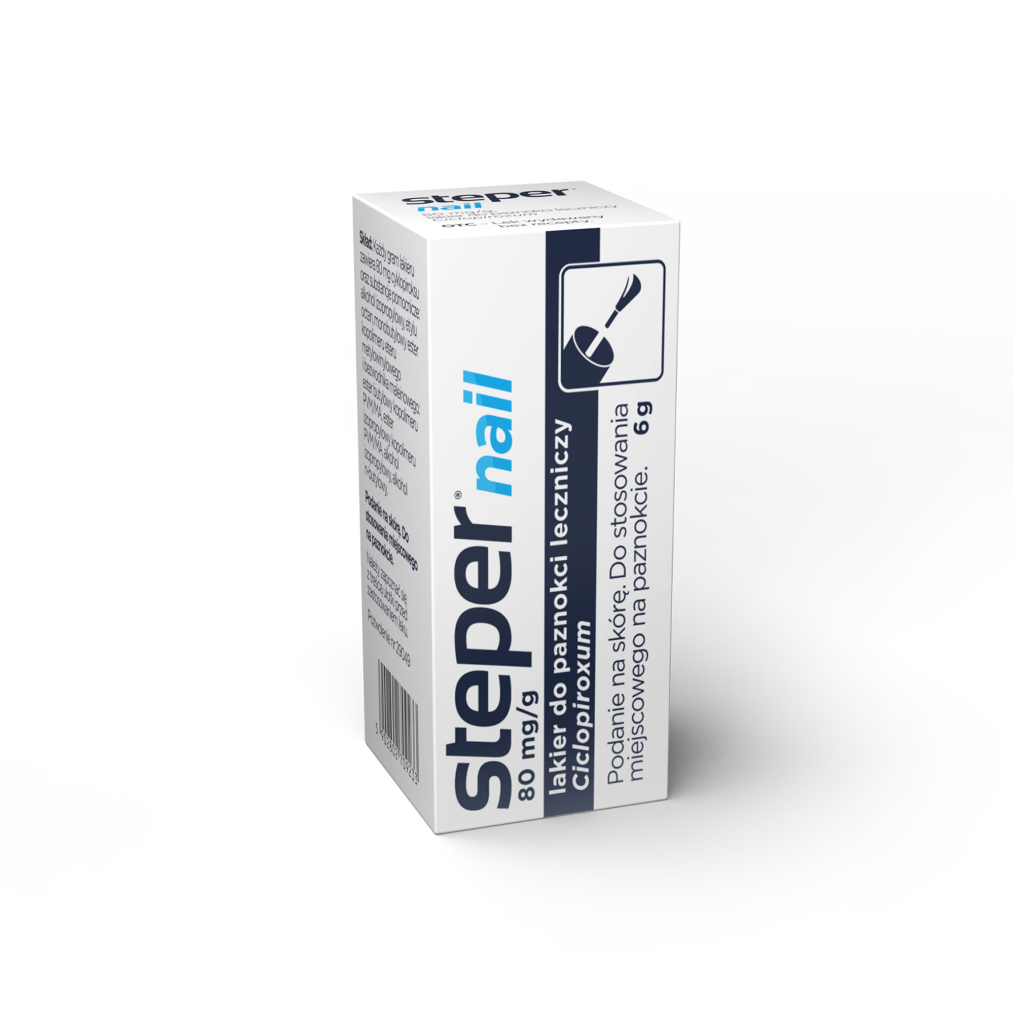 Steper Nail, lakier do paznokci leczniczy, 80 mg/g, 6 g