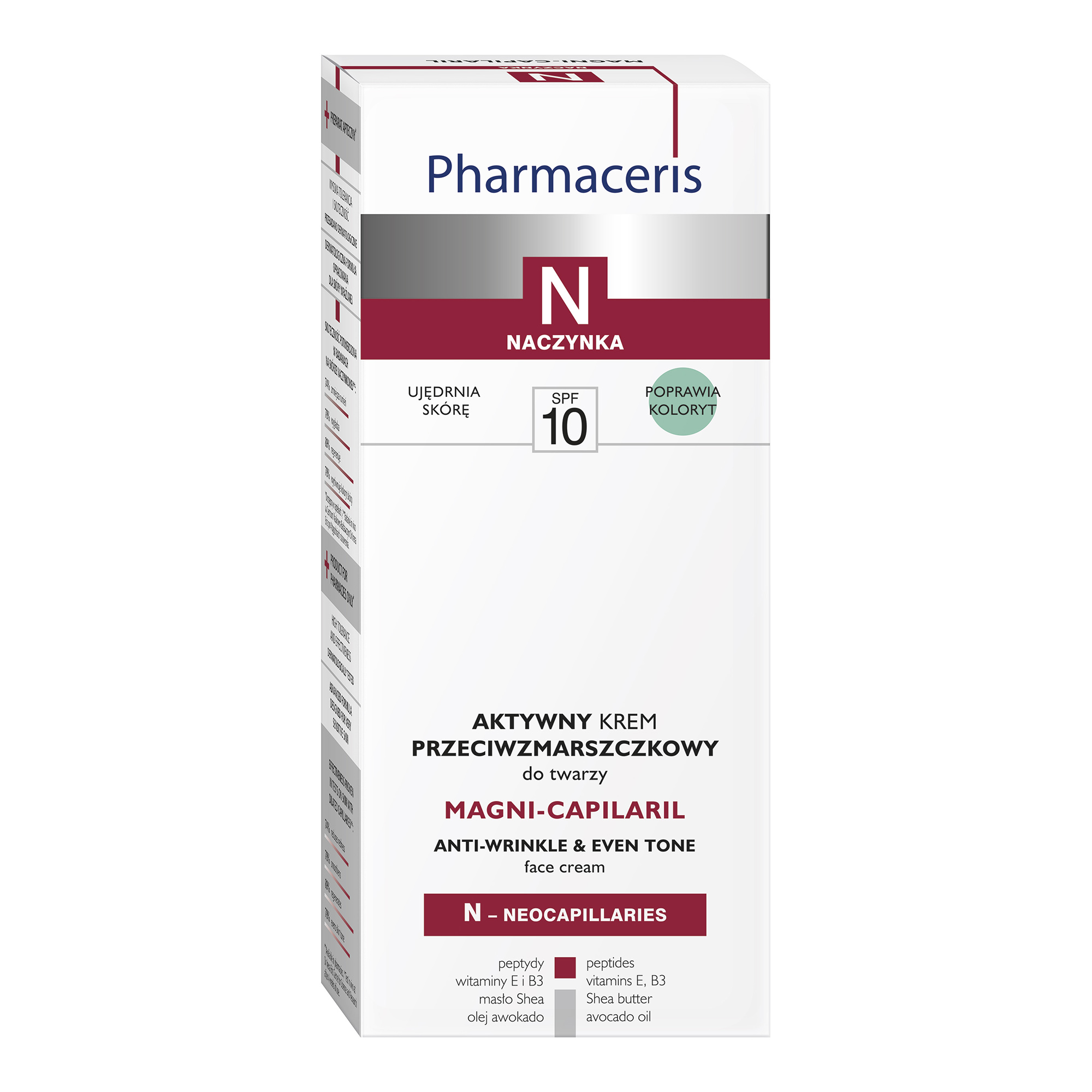 Pharmaceris N Magni-Capilaril, aktywny krem przeciwzmarszczkowy, SPF 10, 50 ml zdjęcie
