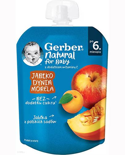 Gerber Natural For Baby Deserek jabłko dynia morela po 6. miesiącu, 80 g zdjęcie