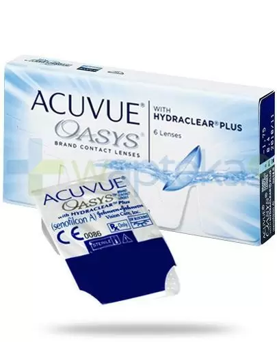 Acuvue Oasys soczewki kontaktowe o mocy -1,75 dioptrii 6 sztuk zdjęcie