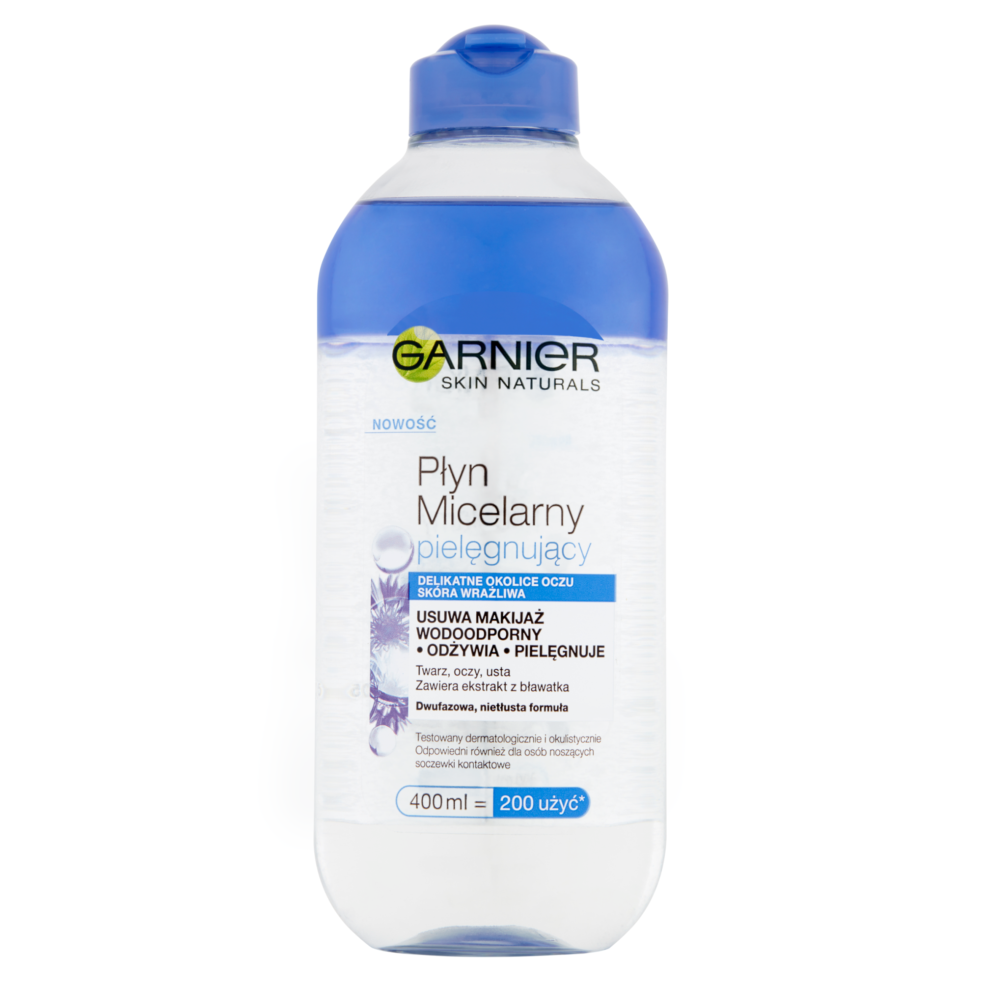 Garnier Skin Naturals Płyn Micelarny z olejkiem - 400 ml Do skóry wrażliwej - cena, opinie, właściwości  zdjęcie