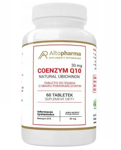 Altopharma Coenzym Q10 30 mg (koenzym Q10) 60 tabletek do ssania zdjęcie