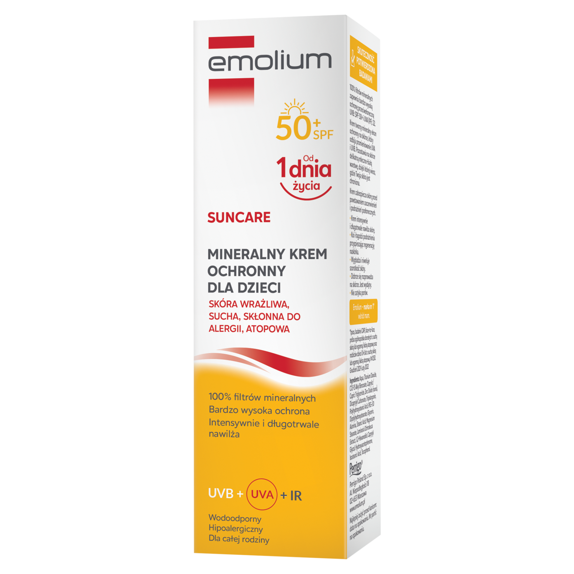 EMOLIUM SUNCARE Mineralny krem ochronny SPF50+, 50 ml zdjęcie