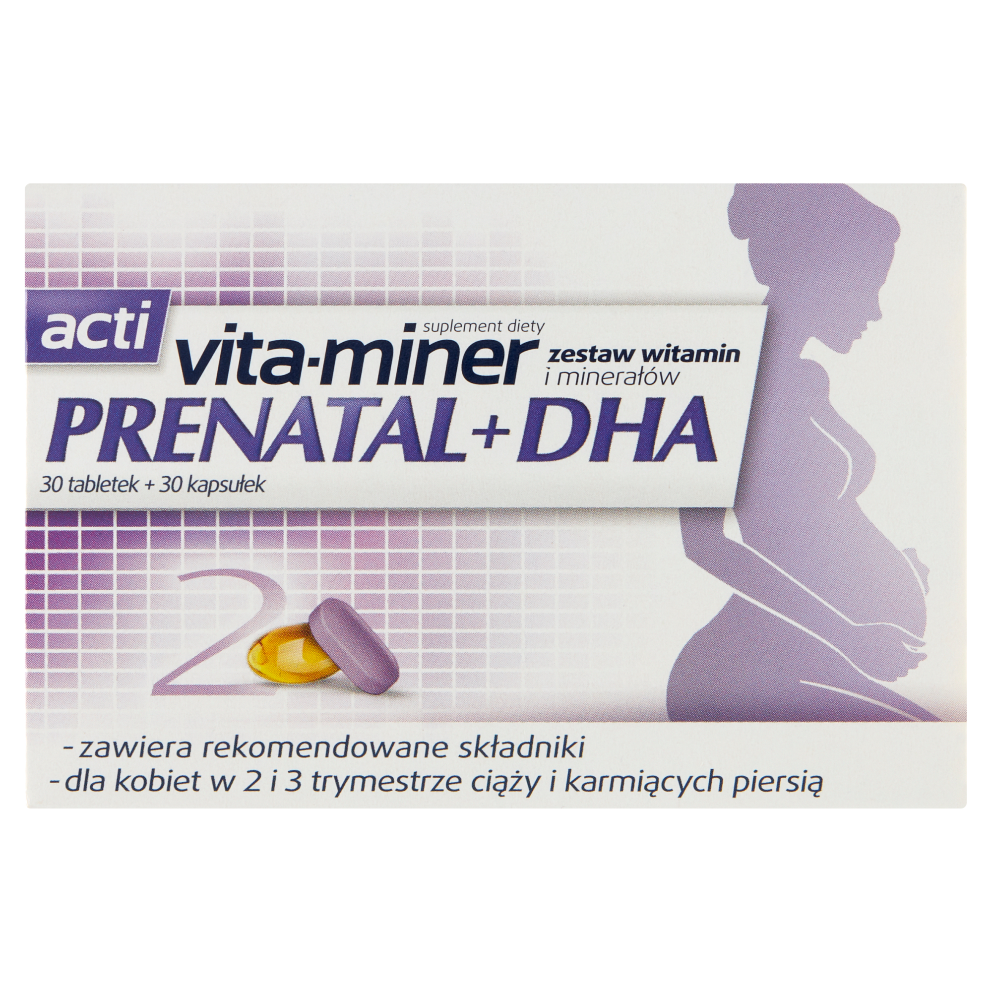 Acti Vita-miner Prenatal DHA, tabletki, 30 szt. + kapsułki, 30 szt. zdjęcie