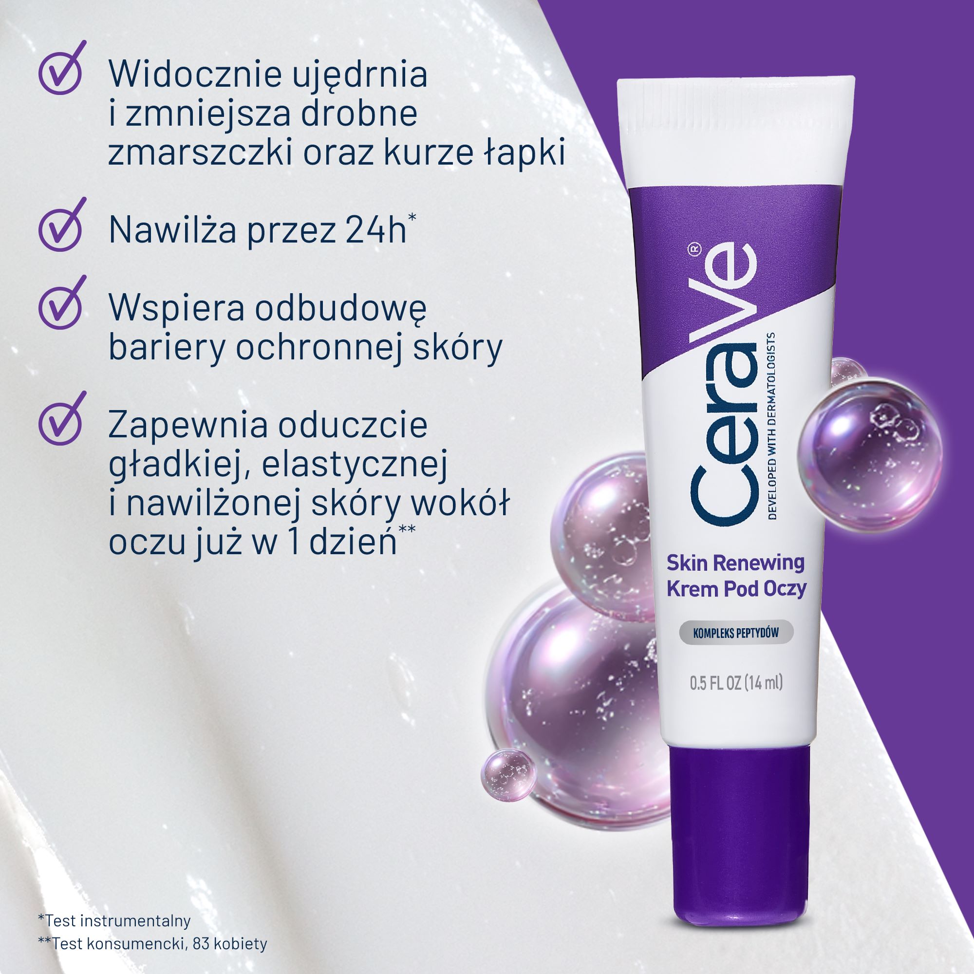Cerave, Skin Renewing, krem pod oczy, 14 ml