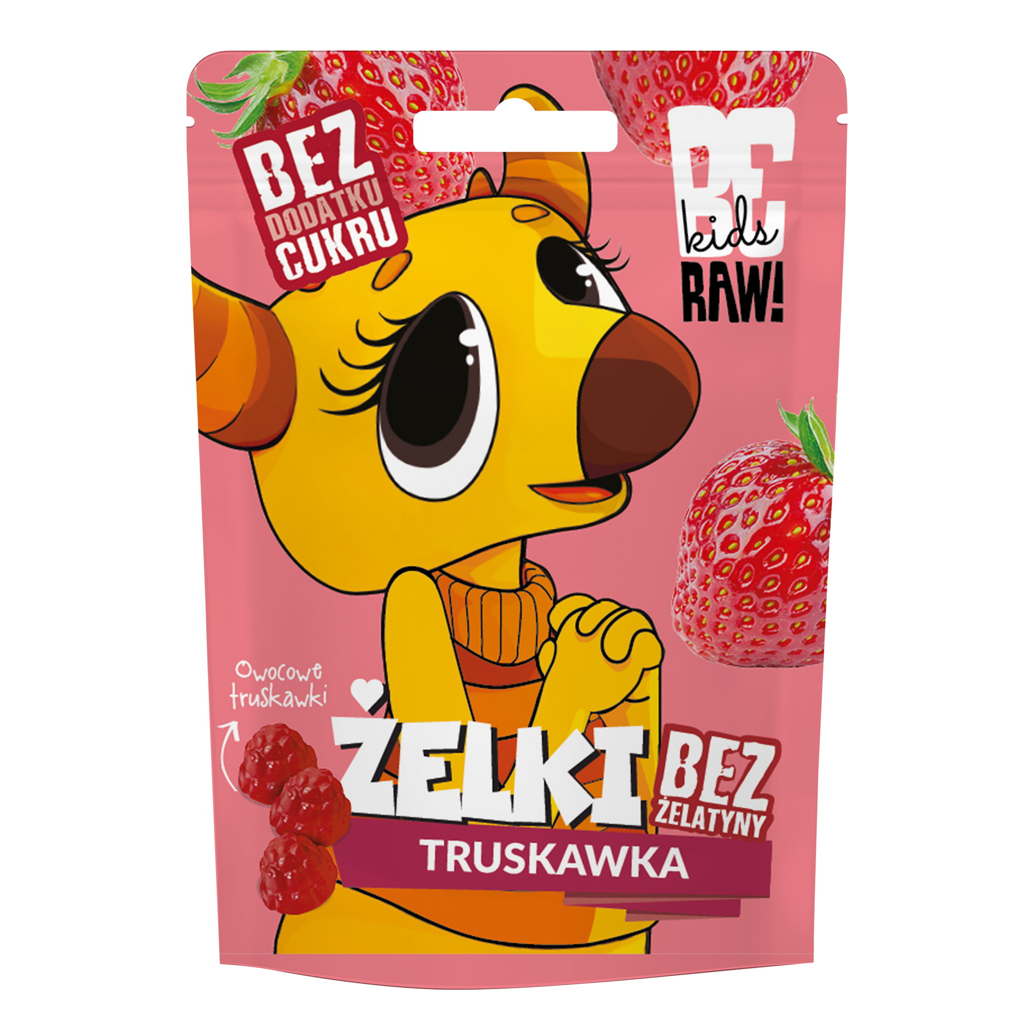 BeRAW Kids Żelki Truskawka, 35 g zdjęcie