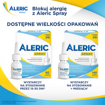 Aleric Spray 50 µg/dawkę aerozol do nosa zawiesina 140 dawek