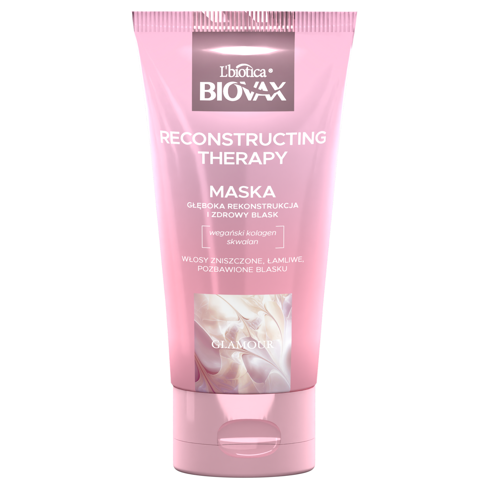 L'biotica Biovax Glamour Recontructing Therapy Maska do włosów, 150 ml zdjęcie