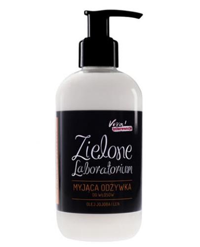 Zielone Laboratorium Myjąca odżywka do włosów z olejem jojoba i lnem - 250 ml - cena, opinie, stosowanie zdjęcie