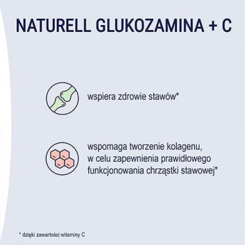 NATURELL Glukozamina + C, na stawy, 100 tabl., cena, opinie, właściwości