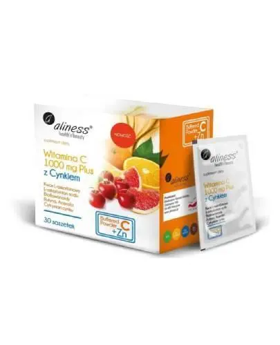 Aliness, Witamina C 1000 mg Plus z cynkiem, 30 saszetek zdjęcie