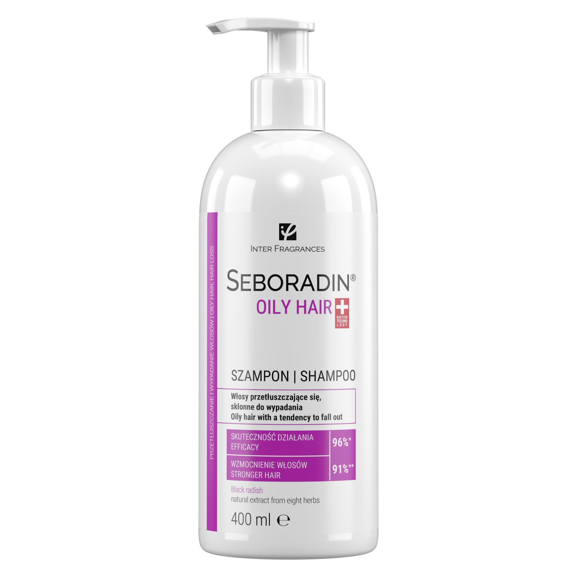 Seboradin Oily Hair szampon do włosów przetłuszczających się i skłonnych do wypadania 400 ml zdjęcie