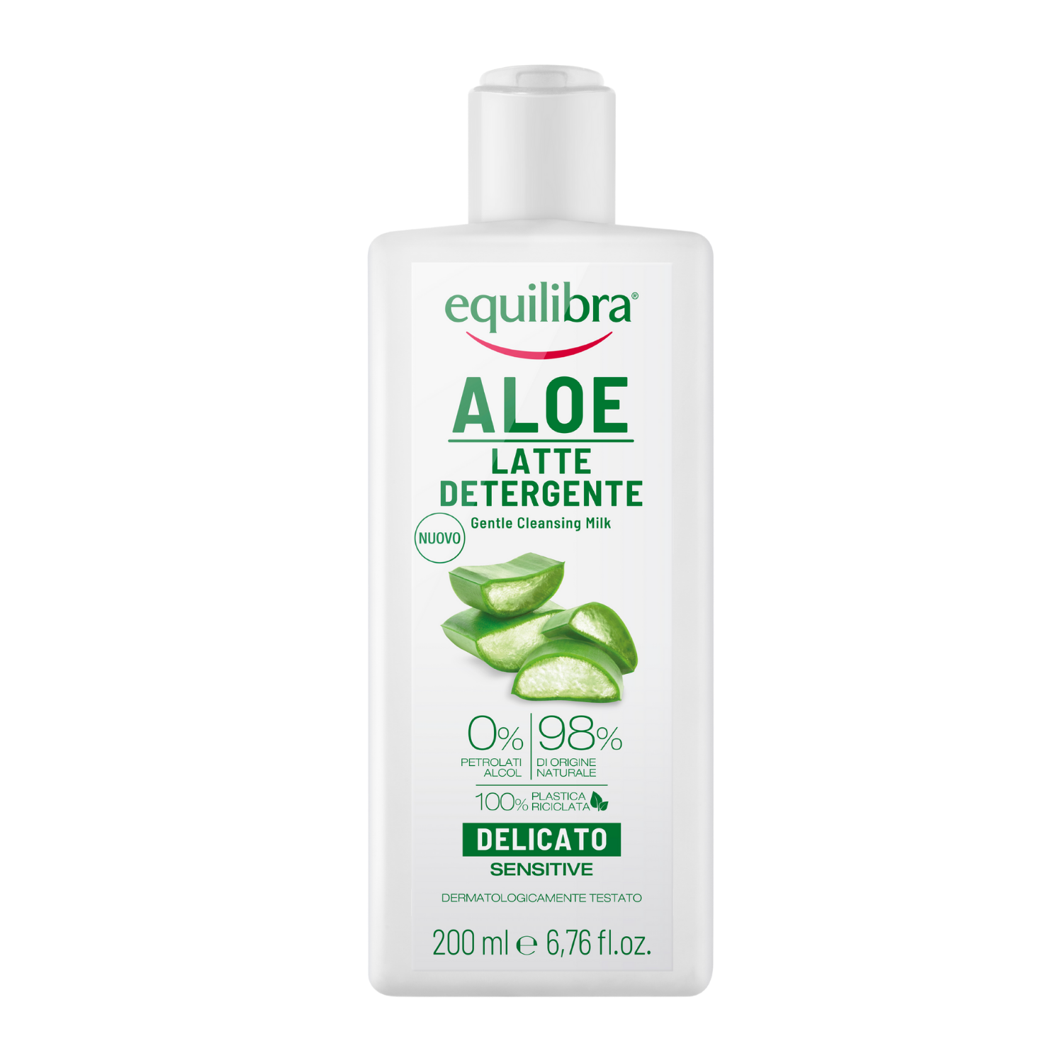 Equilibra Aloesowe delikatne mleczko do demakijażu, 200 ml  zdjęcie