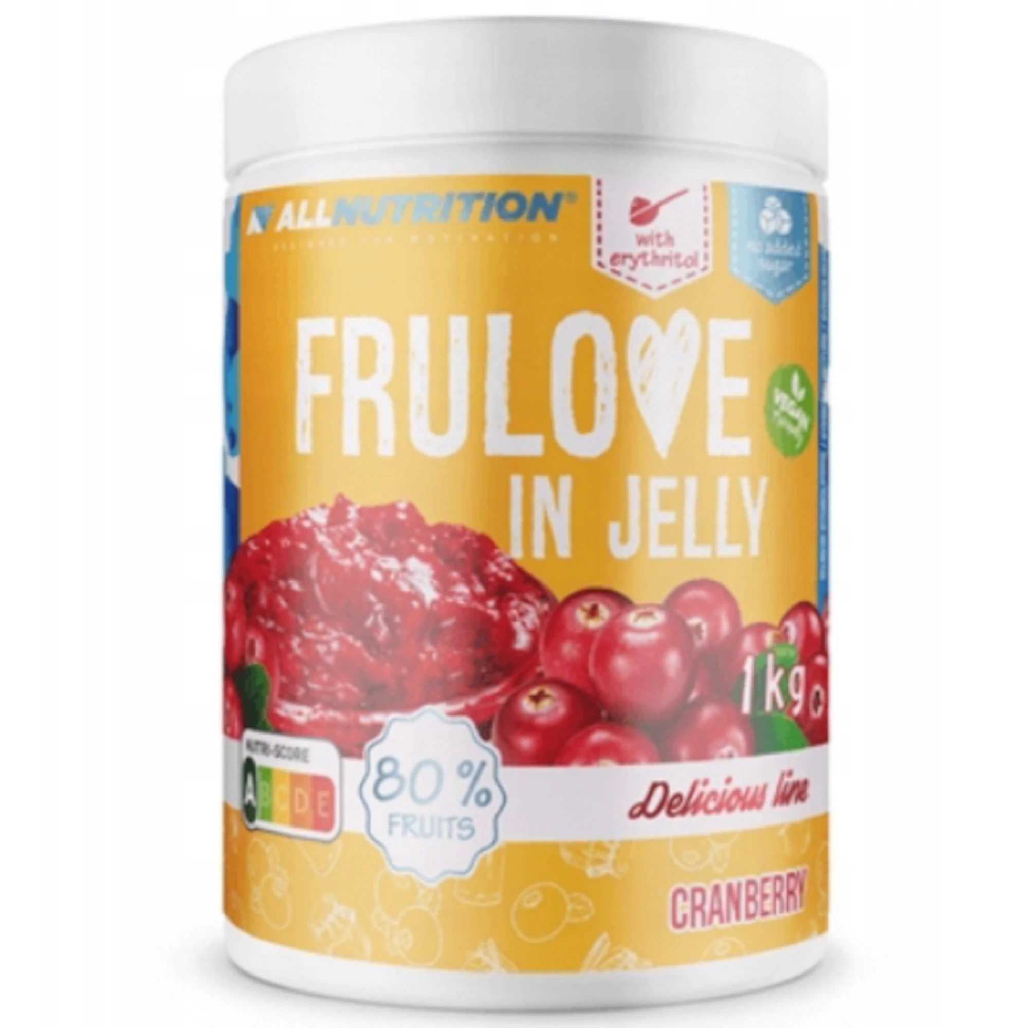 Allnutrition Frulove in jelly Cranberry Żurawina, 1000 g zdjęcie
