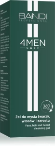 BANDI 4Men Care Żel do mycia twarzy, włosów i zarostu, 150 ml