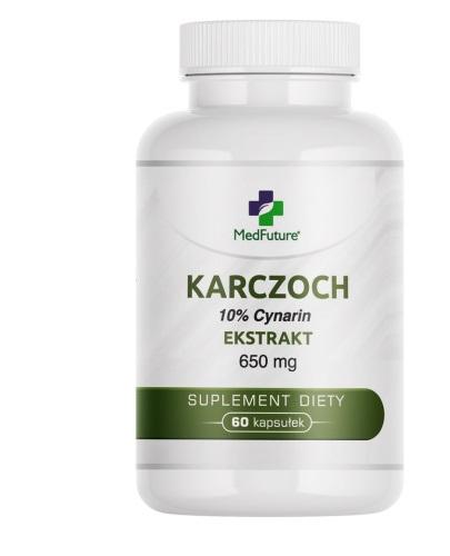 MedFuture Karczoch ekstrakt 650 mg, 60 kapsułek zdjęcie