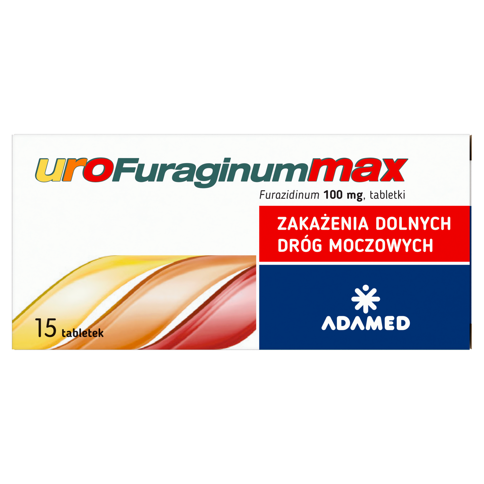 UROFURAGINUM MAX - 15 tabl. Na zakażenia dolnych dróg moczowych. zdjęcie