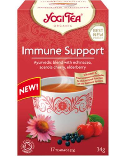 Yogi Tea Organic IMMUNE SUPPORT Na odporność BIO - 17 sasz. - cena, opinie, stosowanie zdjęcie