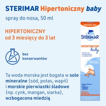 STERIMAR BABY Hipertoniczny wzbogacony miedzią - 50 ml