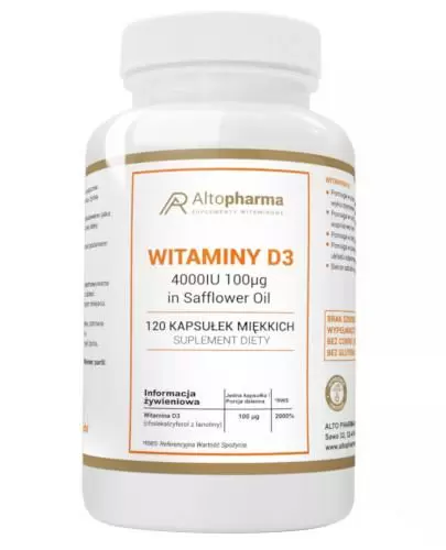 Altopharma Witamina D3 4000 IU 100 µg 120 kapsułek miękkich zdjęcie