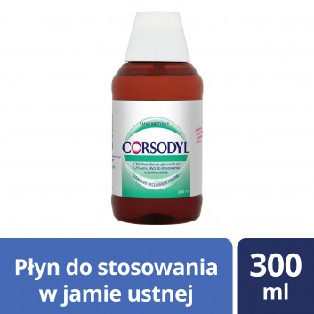 CORSODYL 0,2% Płyn do płukania jamy ustnej, 300 ml