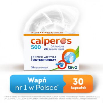CALPEROS 500, 30 kapsułek