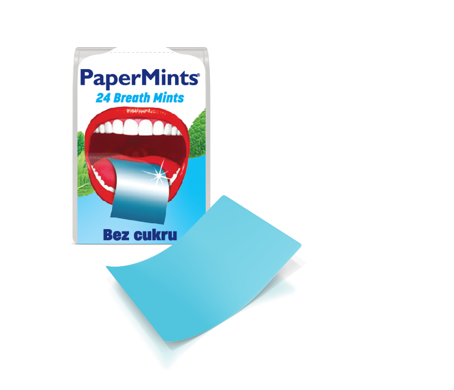 Paper Mints, listki miętowe odświeżające oddech, 24 sztuki