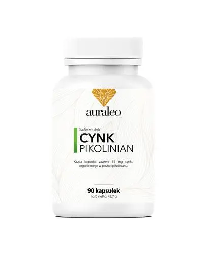 Auraleo Cynk organiczny piknlinian, kapsułki, 90 sztuk zdjęcie