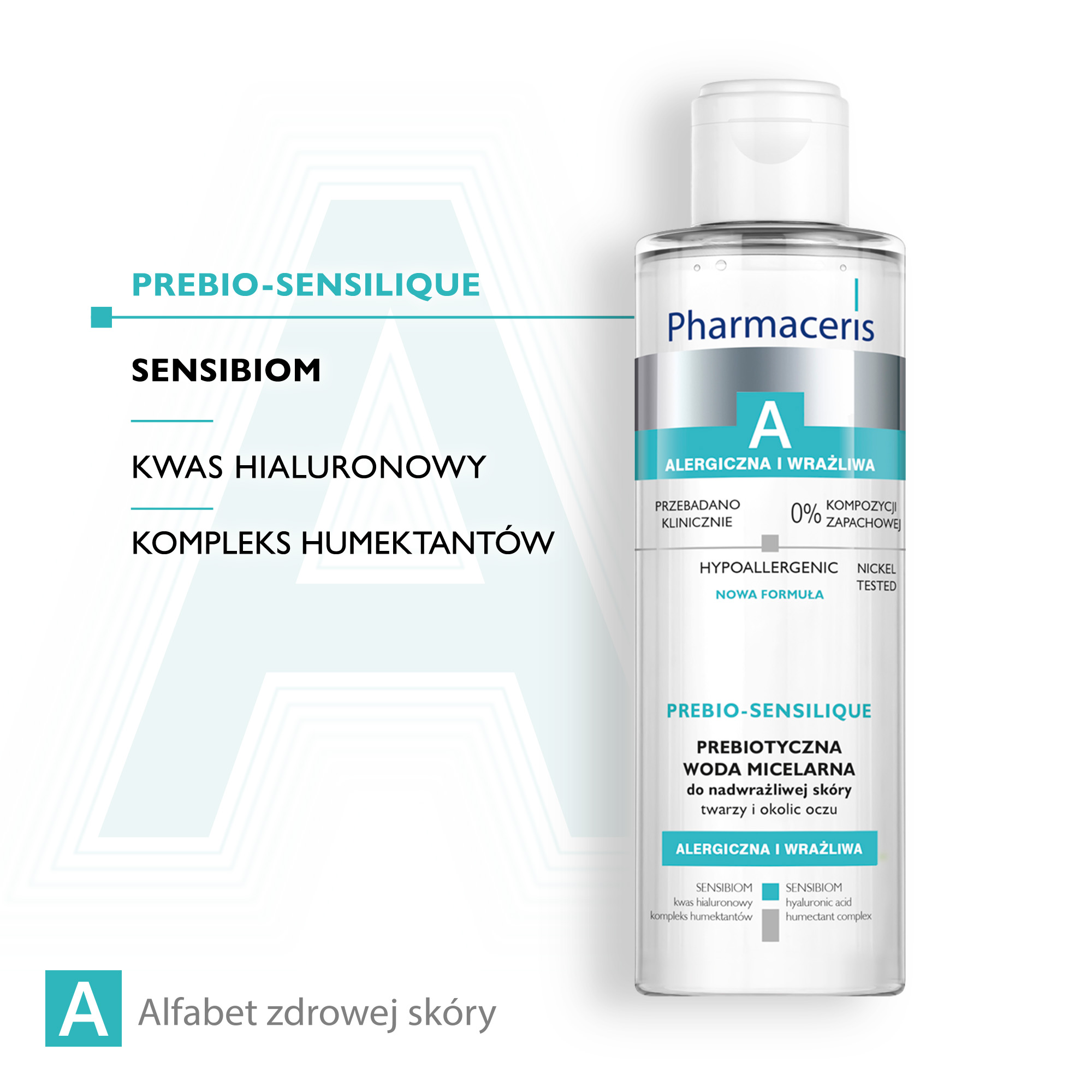 PHARMACERIS A PREBIO-SENSILIQUE Prebiotyczny płyn micelarny, 200 ml 