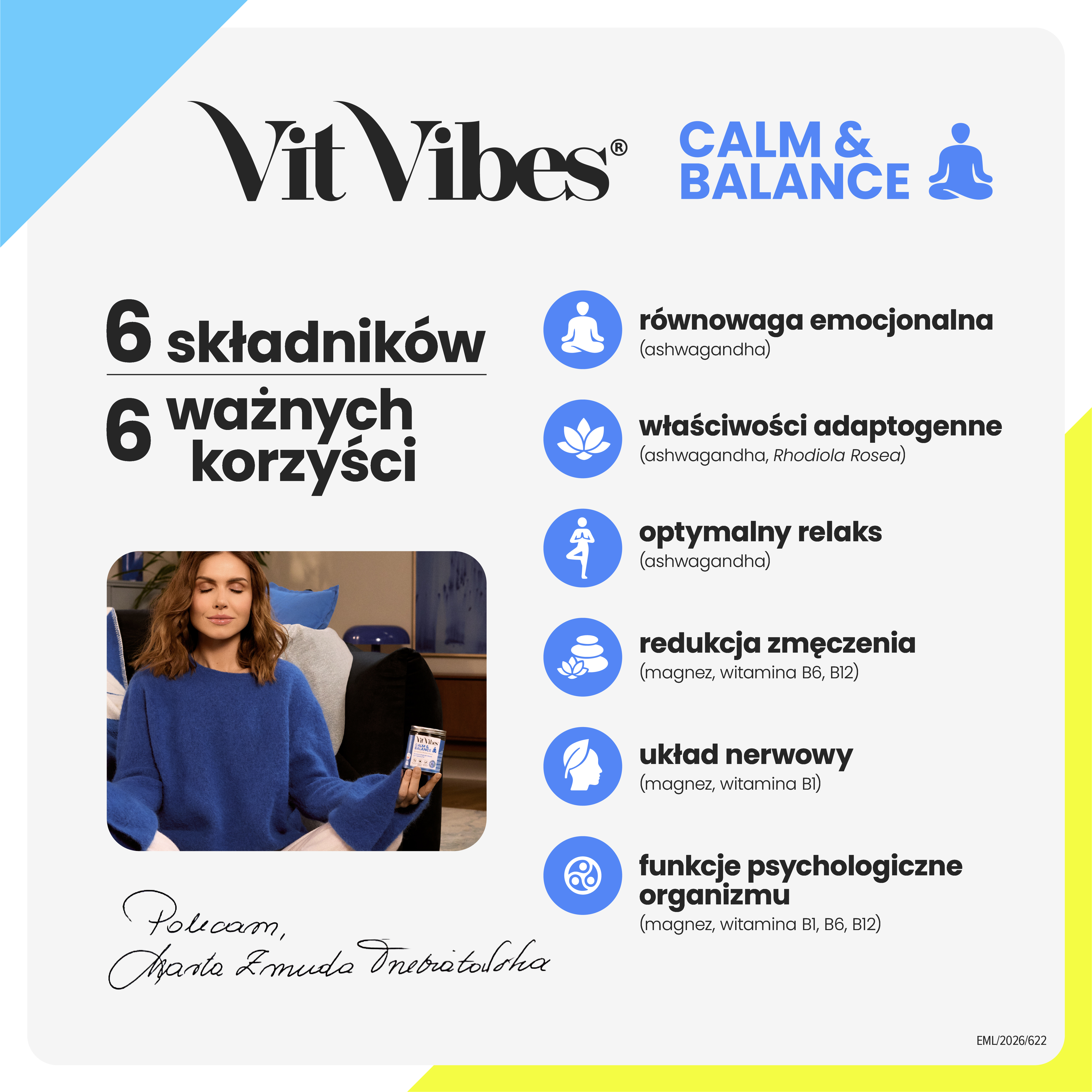 Vit Vibes Calm&Balance, żelki, 60 sztuk