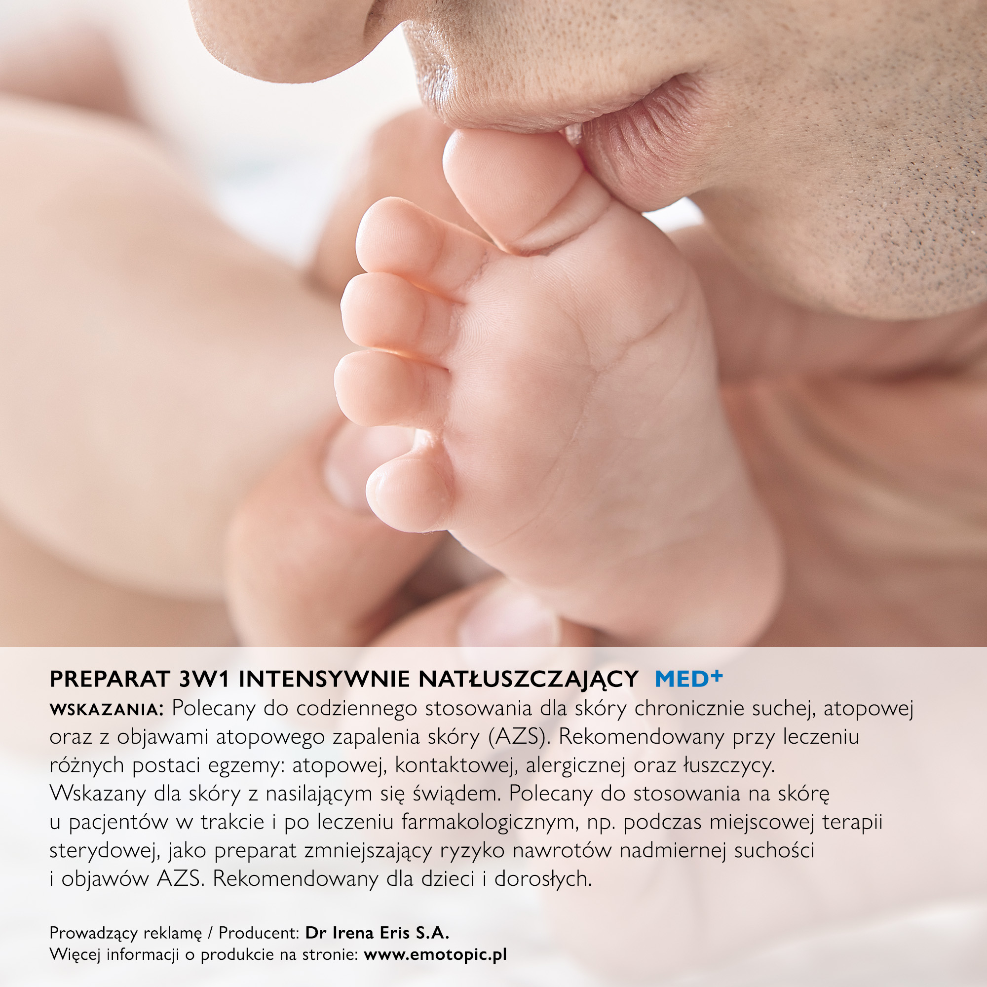 Emotopic preparat 3w1 MED+ intensywnie natłuszczający do ciała 500 ml