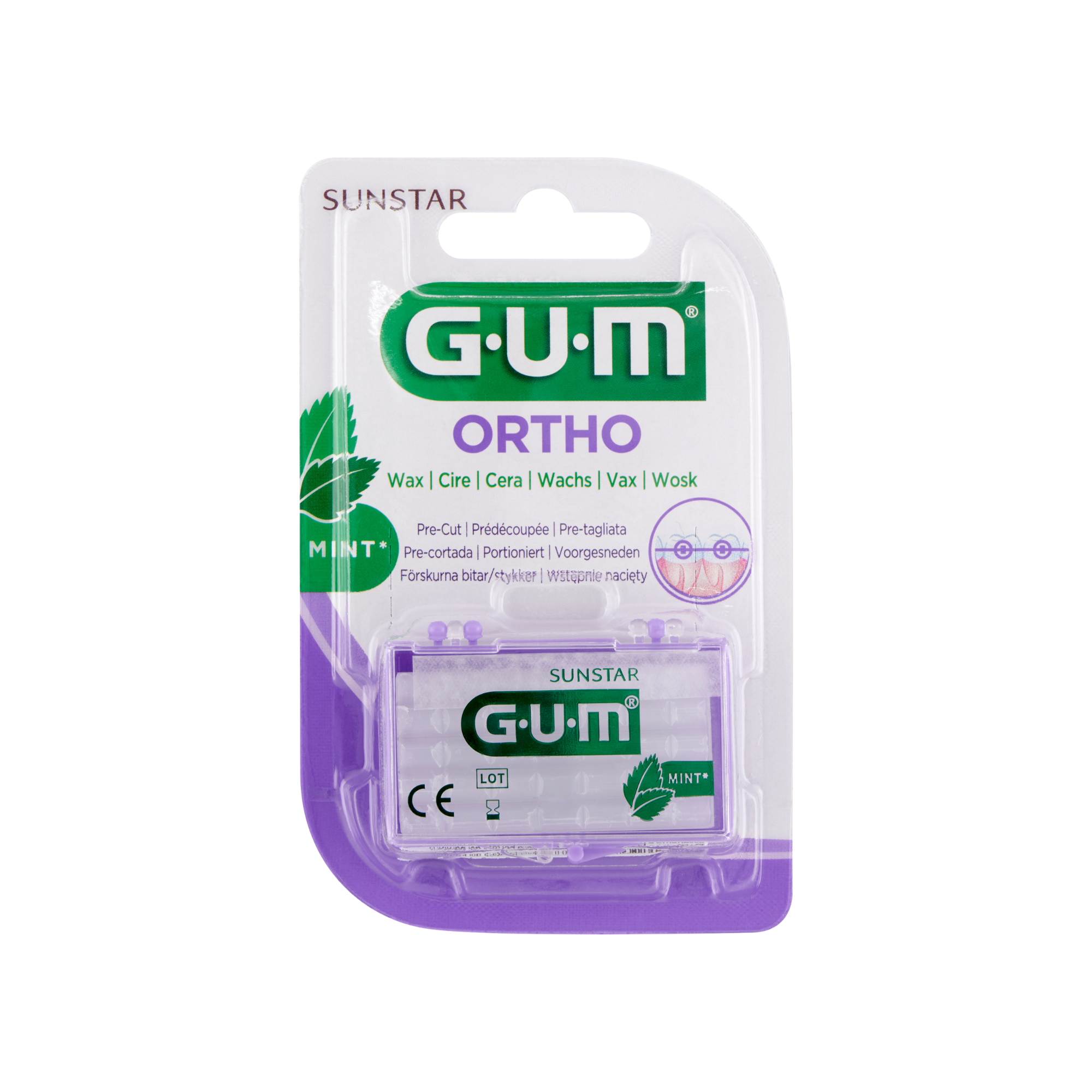 GUM Ortho wosk ortodontyczny miętowy 1 sztuka zdjęcie