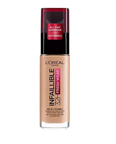 L'Oreal Infaillible Fresh Wear 32h Długotrwały podkład do twarzy Sand 220, 30 ml, cena, opinie, stosowanie zdjęcie