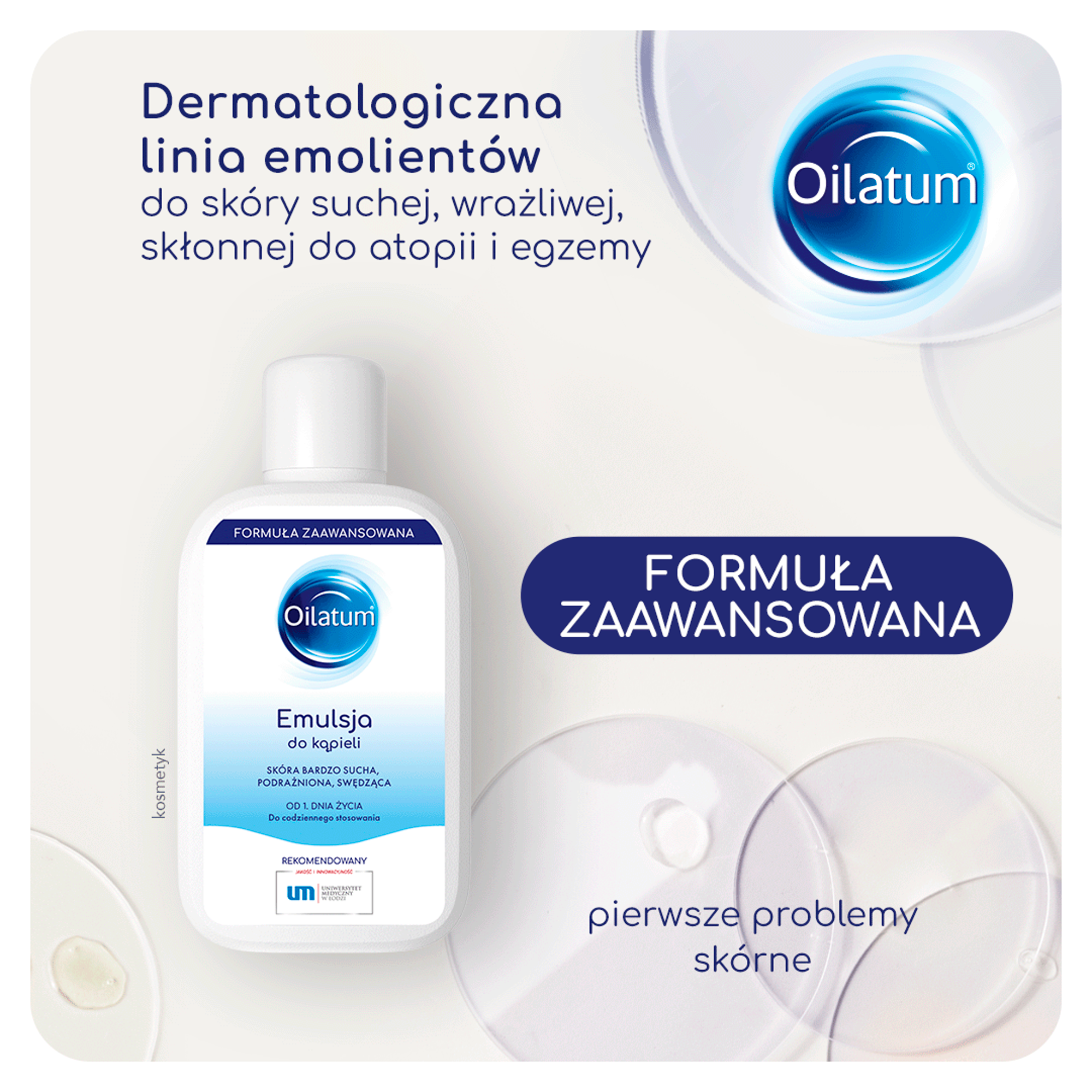 Oilatum Emulsja do kąpieli skóra bardzo sucha, podrażniona, swędząca 250 ml