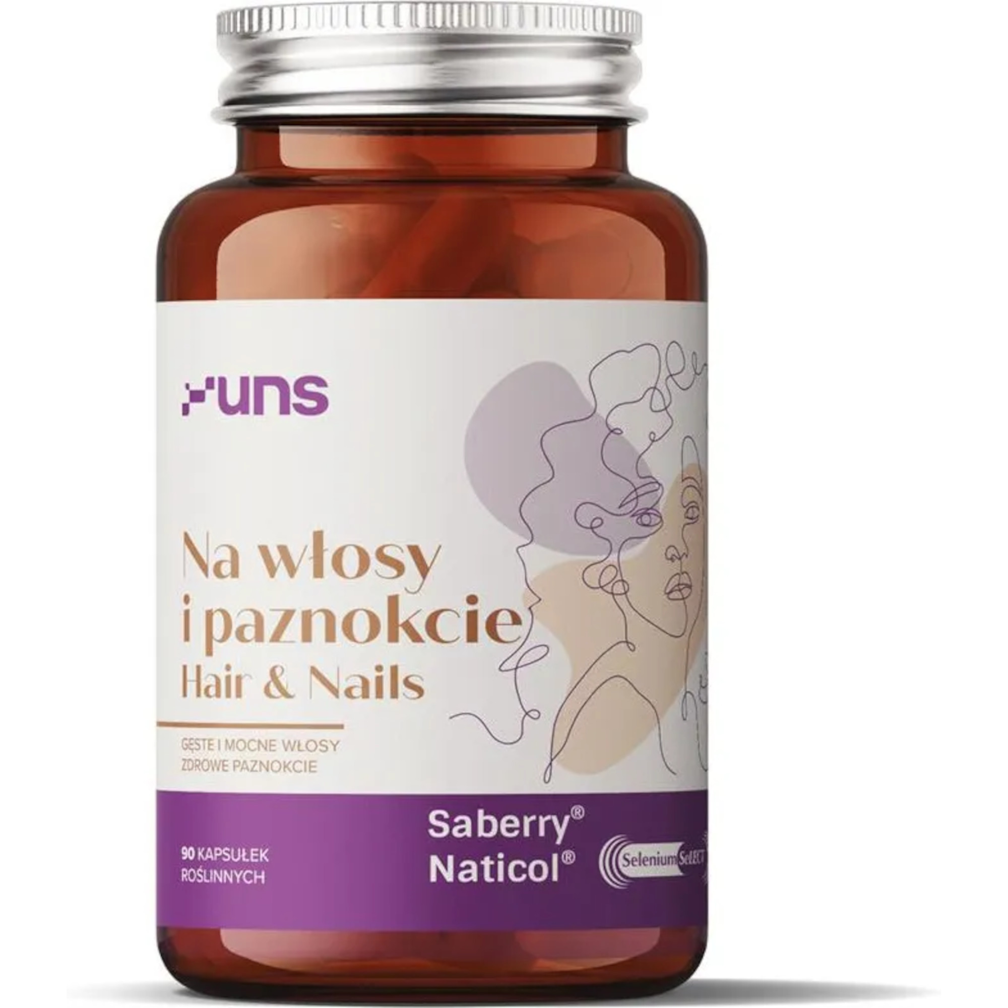 UNS Na Włosy I Paznokcie Hair & Nails, kapsułki, 60 sztuk zdjęcie